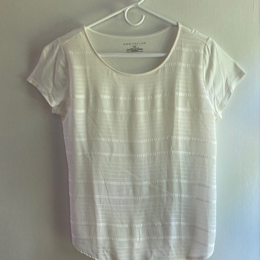 Ann Taylor white blouse, XS